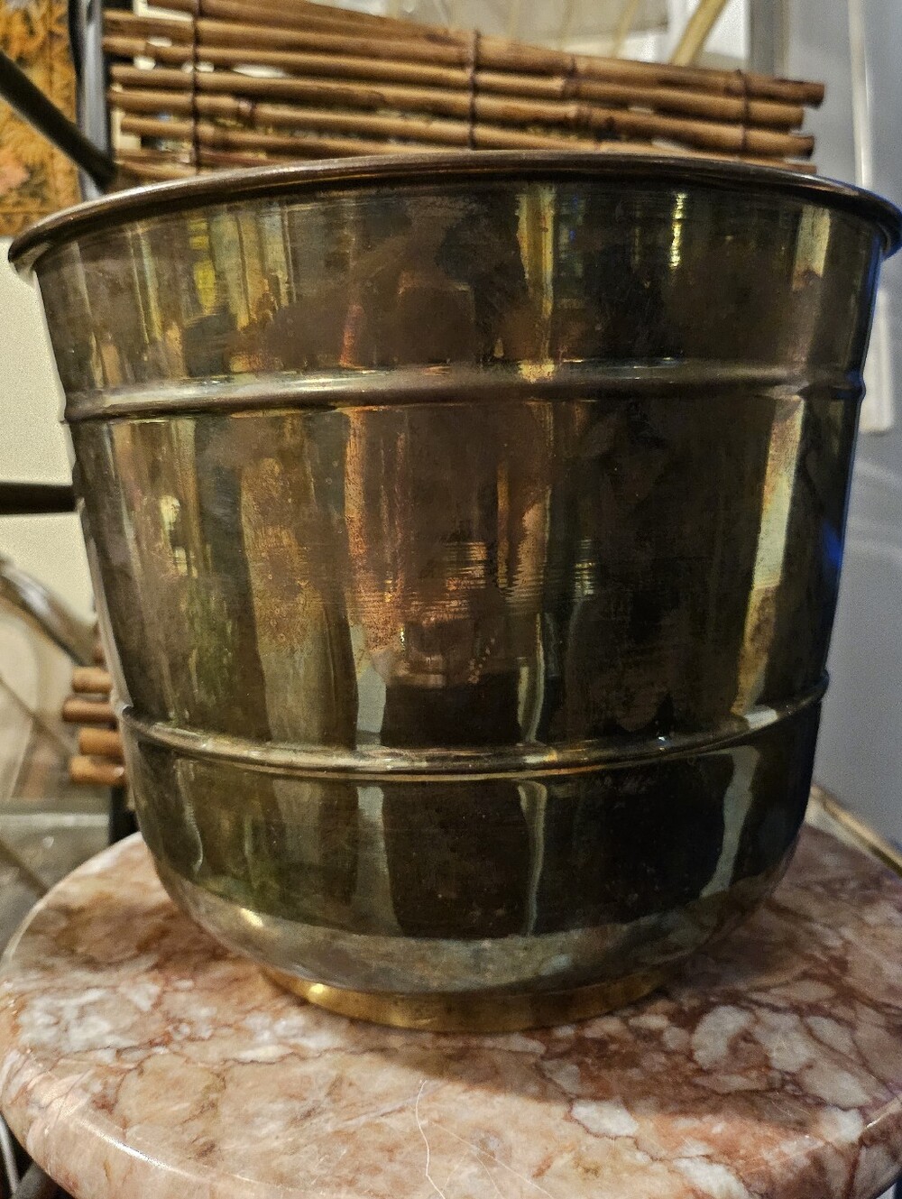 Vintage Brass Planter